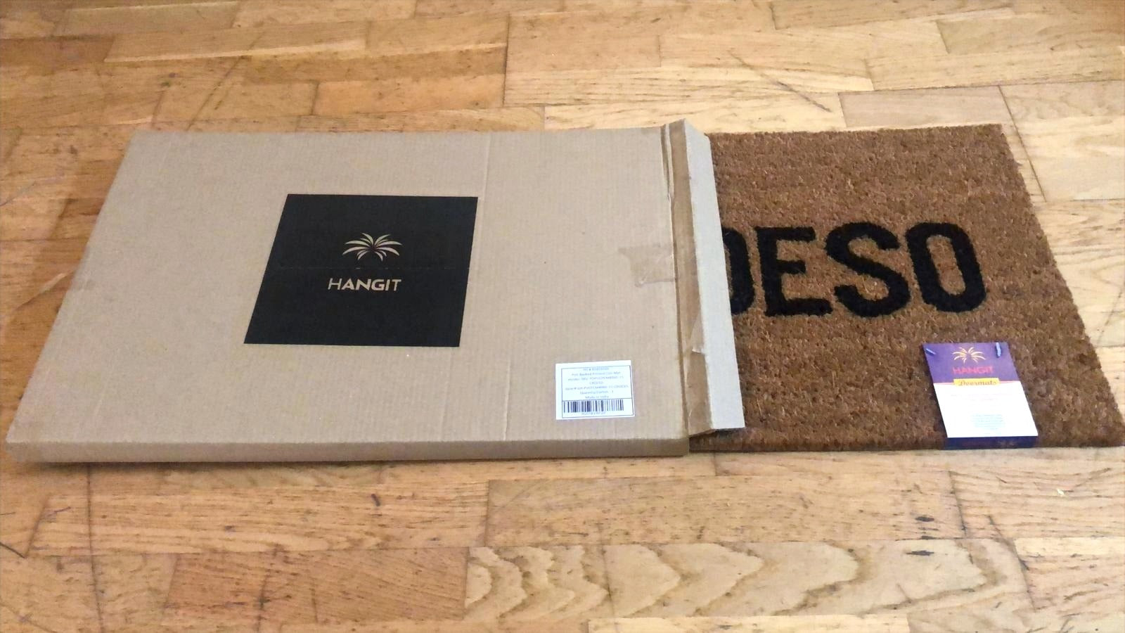 40 x 60 x 1.50 CM | CROESO DESIGN LATEX BACKED COIR DOOR MAT, BROWN, Natural Colour Coir Backed Door Mat, Latex, Brown for Main Door, Back Door, Entrance, Shop, Office, Home