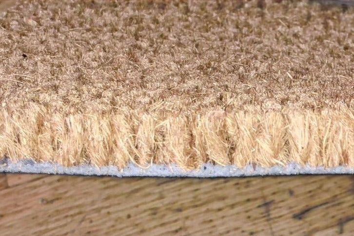 40 x 60 x 1.50 CM | CROESO DESIGN LATEX BACKED COIR DOOR MAT, BROWN, Natural Colour Coir Backed Door Mat, Latex, Brown for Main Door, Back Door, Entrance, Shop, Office, Home
