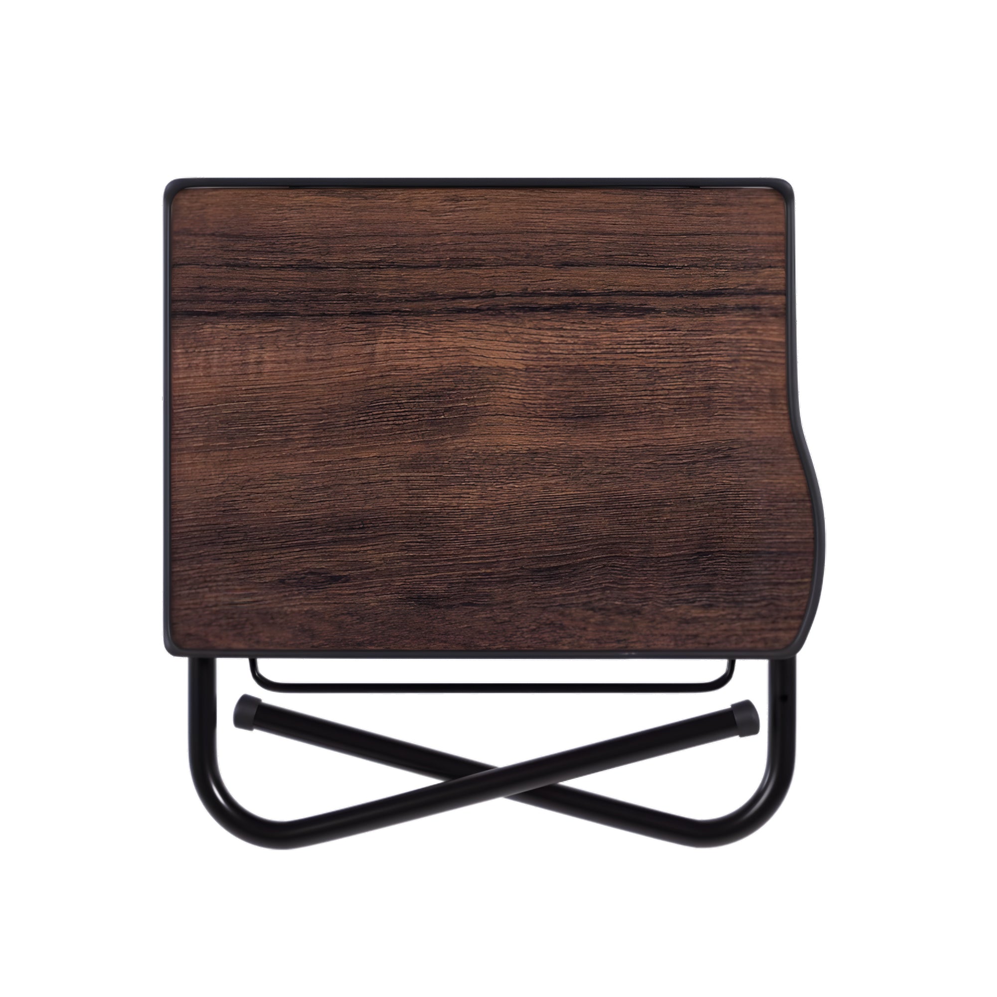 TABLE BUDDY smart ® | Folding Table With Cup Holder | Walnut