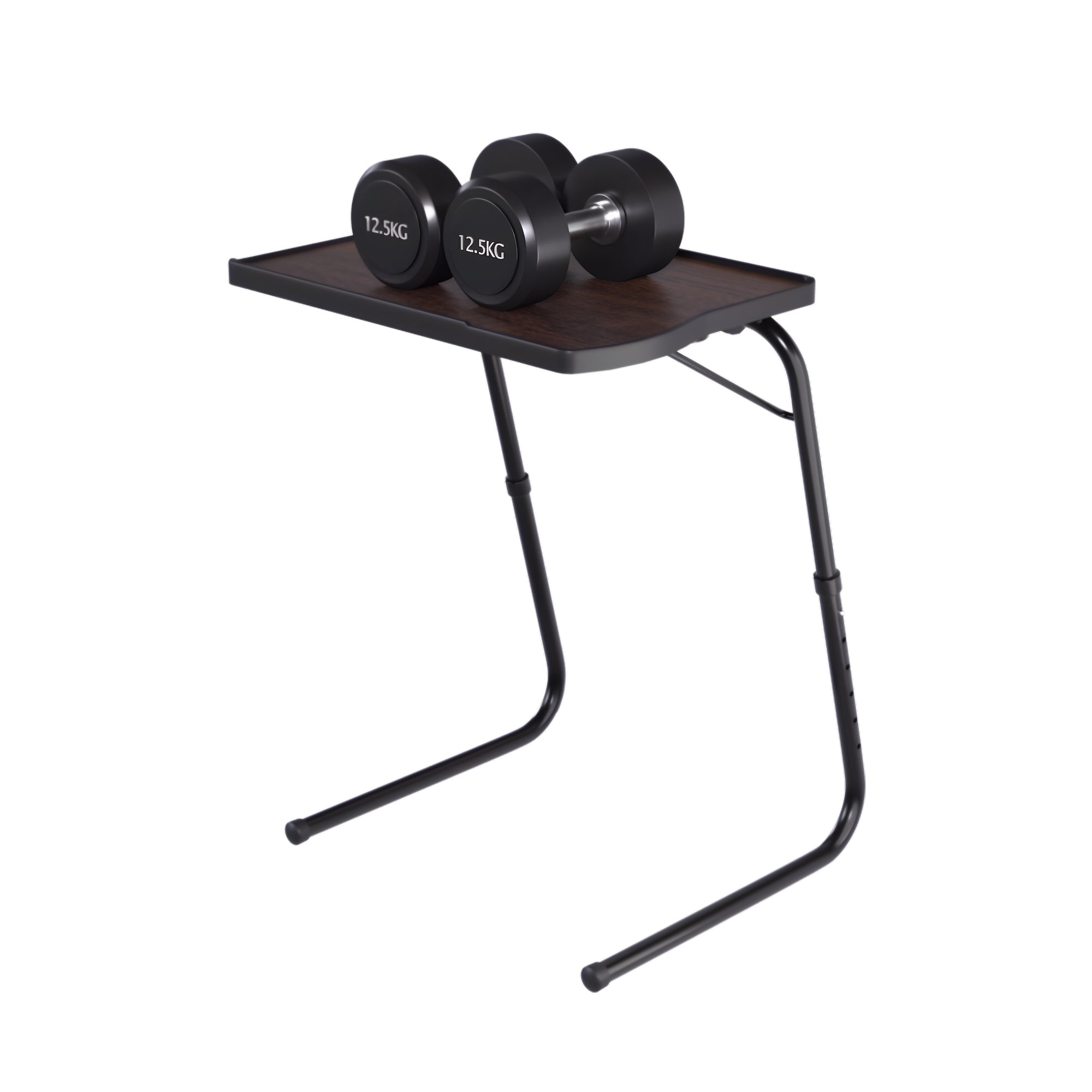 TABLE BUDDY smart ® | Folding Table With Cup Holder | Walnut