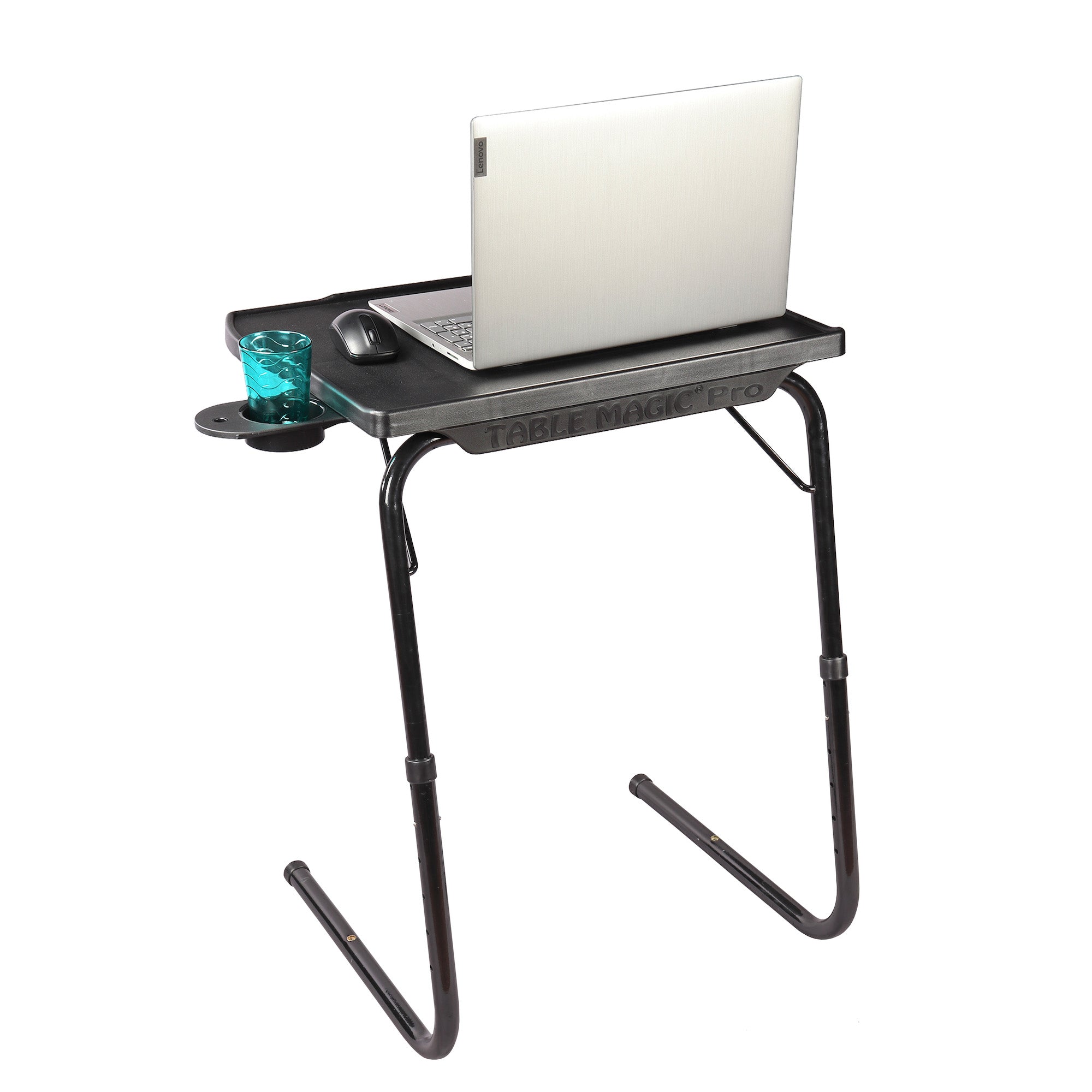 TABLE BUDDY smart ® | Folding Table With Cup Holder |Black